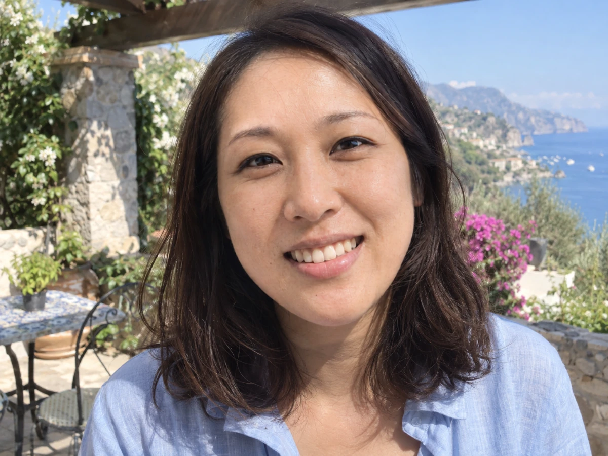 The same travel portrait after reducing the selected facial shadow